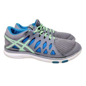 Asics Women's Size 8 Gel Fit Tempo Gray Blue Running Shoes S563N